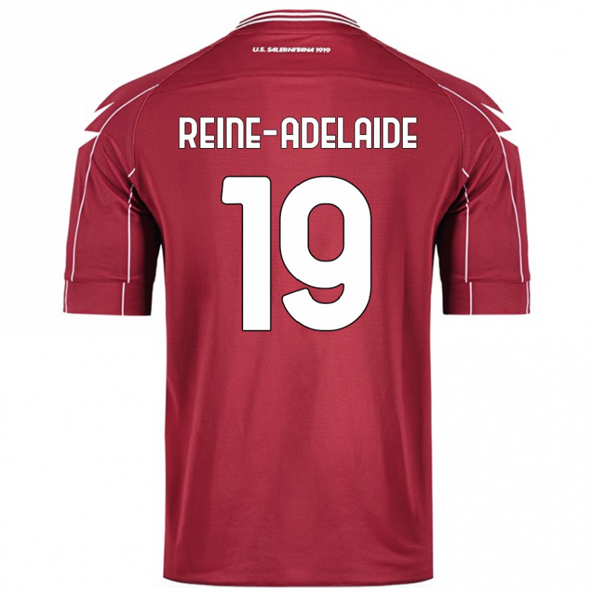 Hombre Fútbol Camiseta Jeff Reine-Adelaide #19 Borgoña 1ª Equipación 2024/25 Perú