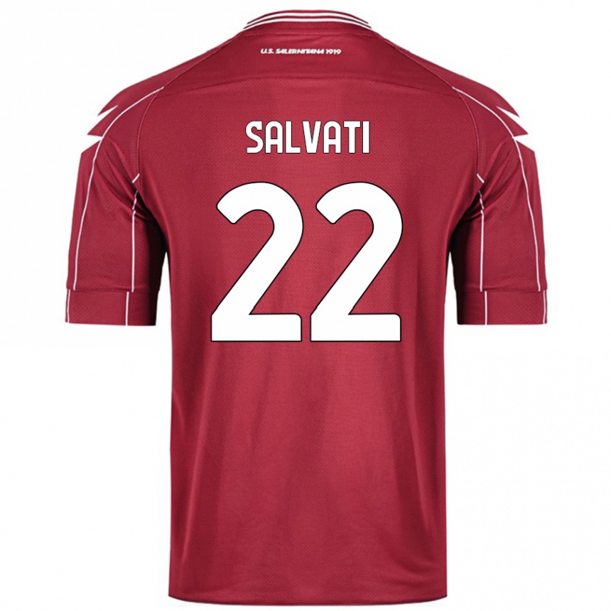 Hombre Fútbol Camiseta Gregorio Salvati #22 Borgoña 1ª Equipación 2024/25 Perú