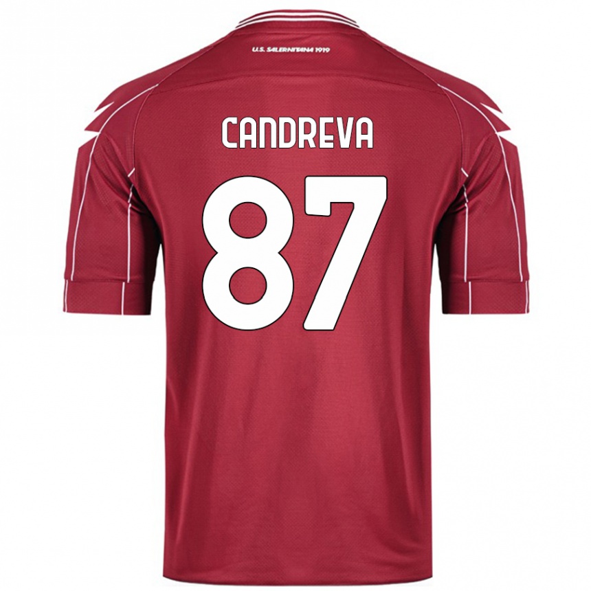 Hombre Fútbol Camiseta Antonio Candreva #87 Borgoña 1ª Equipación 2024/25 Perú