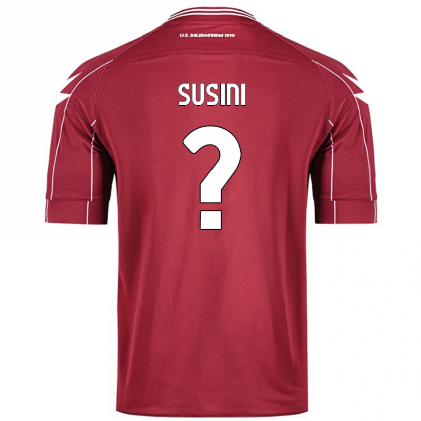 Hombre Fútbol Camiseta Antonio Susini #0 Borgoña 1ª Equipación 2024/25 Perú