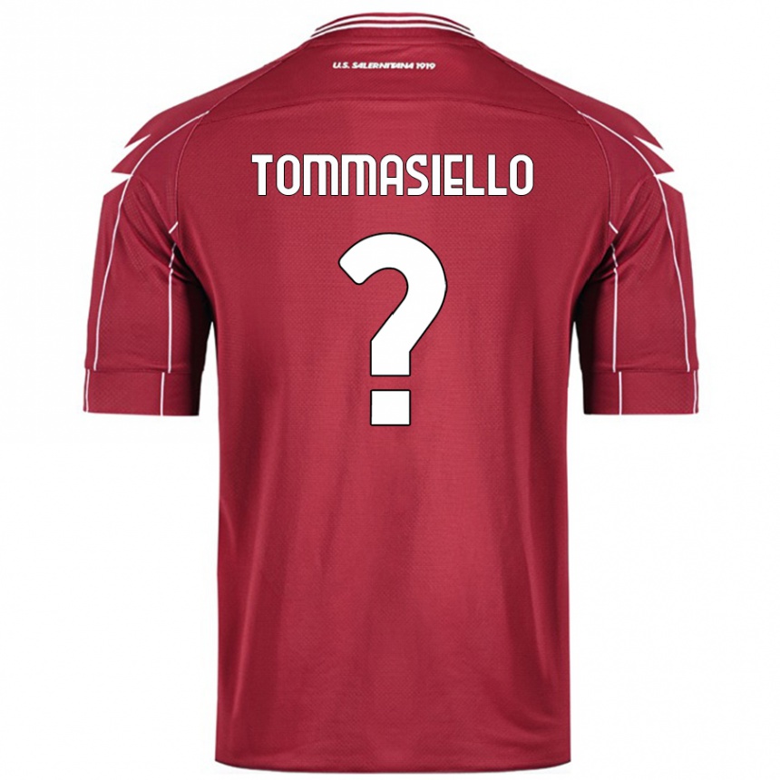 Hombre Fútbol Camiseta Francesco Tommasiello #0 Borgoña 1ª Equipación 2024/25 Perú