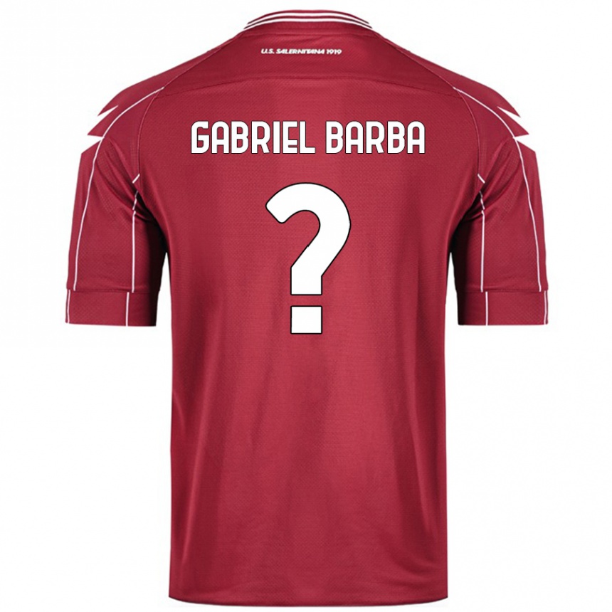 Hombre Fútbol Camiseta Luigi Gabriel Barba #0 Borgoña 1ª Equipación 2024/25 Perú