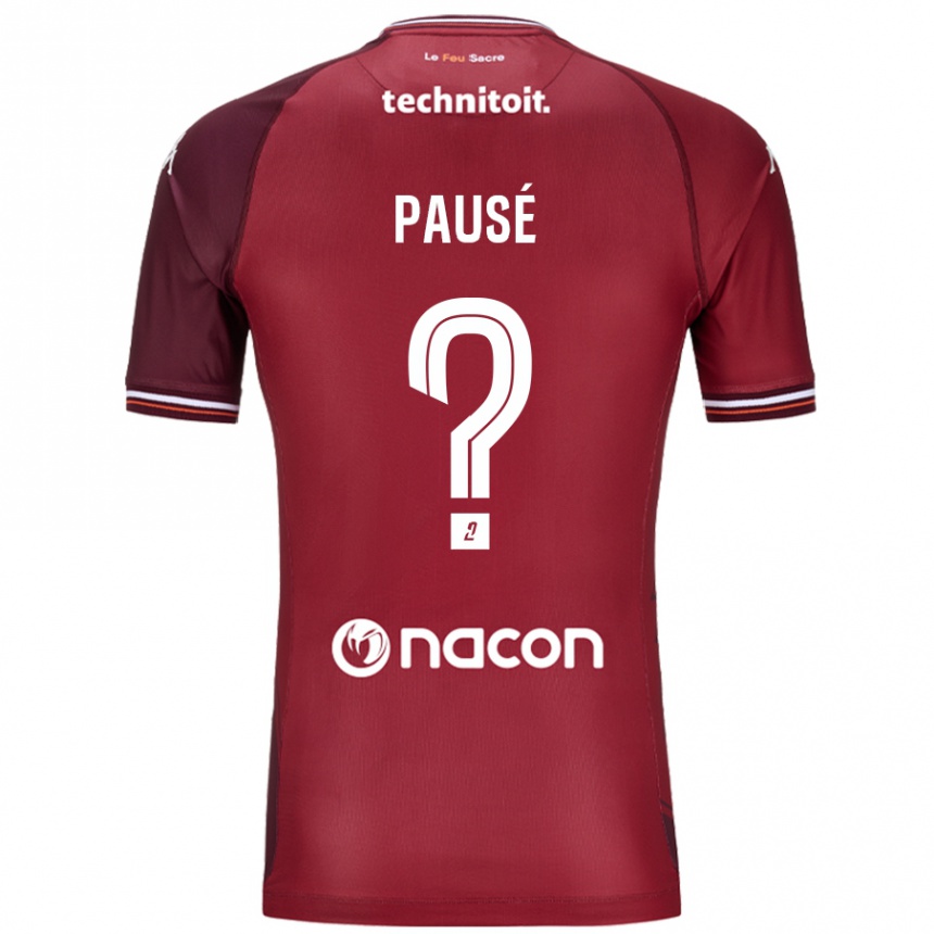 Hombre Fútbol Camiseta Luca Pausé #0 Rojo Granata 1ª Equipación 2024/25 Perú