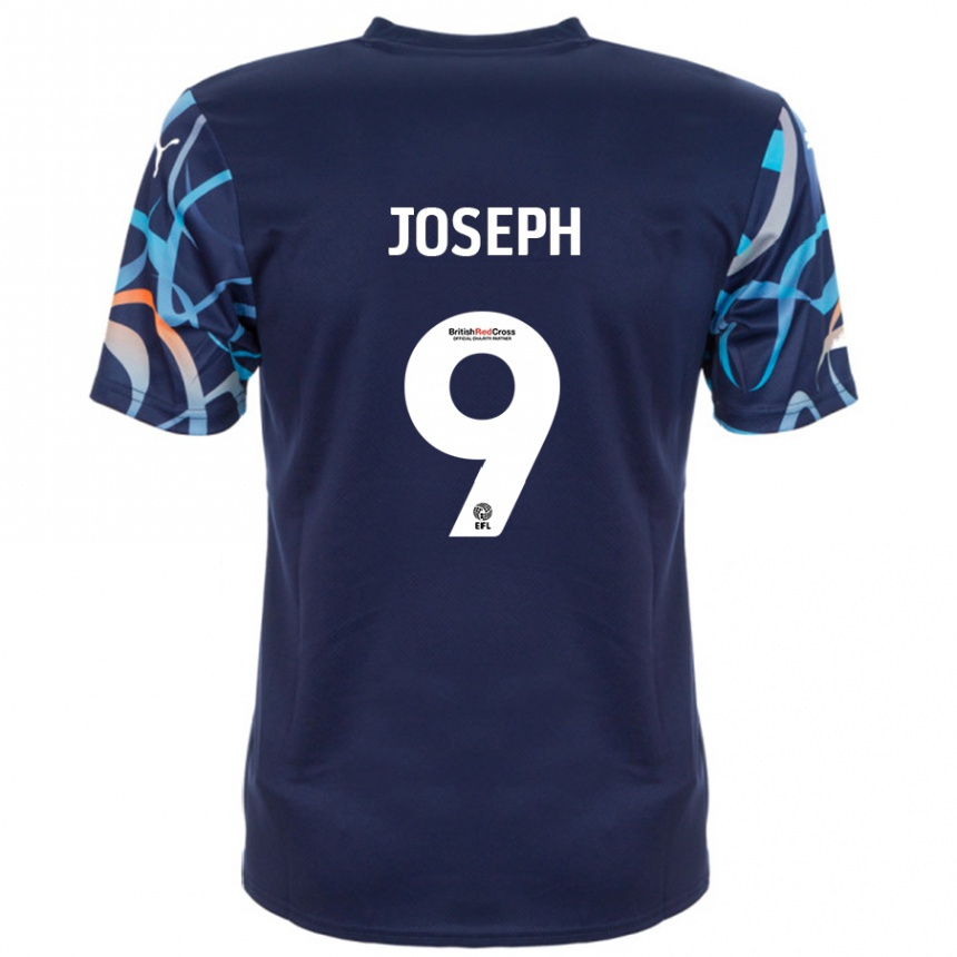 Hombre Fútbol Camiseta Kyle Joseph #9 Azul Marino 2ª Equipación 2024/25 Perú