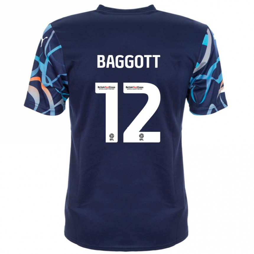 Hombre Fútbol Camiseta Elkan Baggott #12 Azul Marino 2ª Equipación 2024/25 Perú