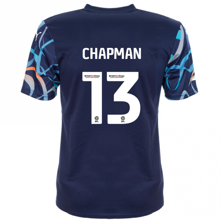 Hombre Fútbol Camiseta Mackenzie Chapman #13 Azul Marino 2ª Equipación 2024/25 Perú