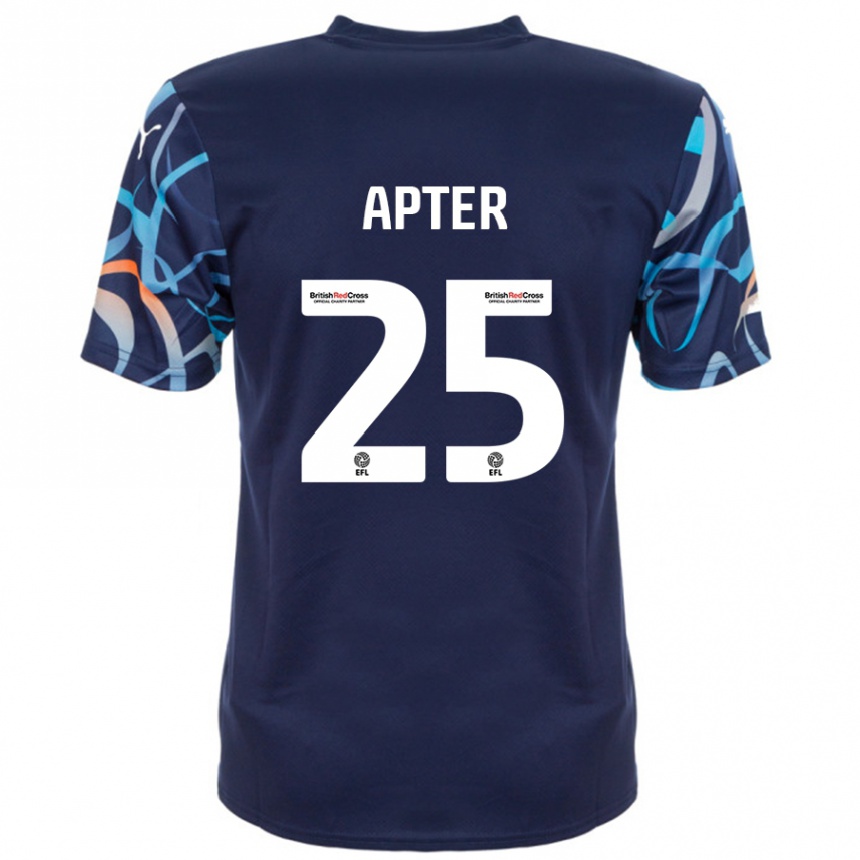 Hombre Fútbol Camiseta Rob Apter #25 Azul Marino 2ª Equipación 2024/25 Perú