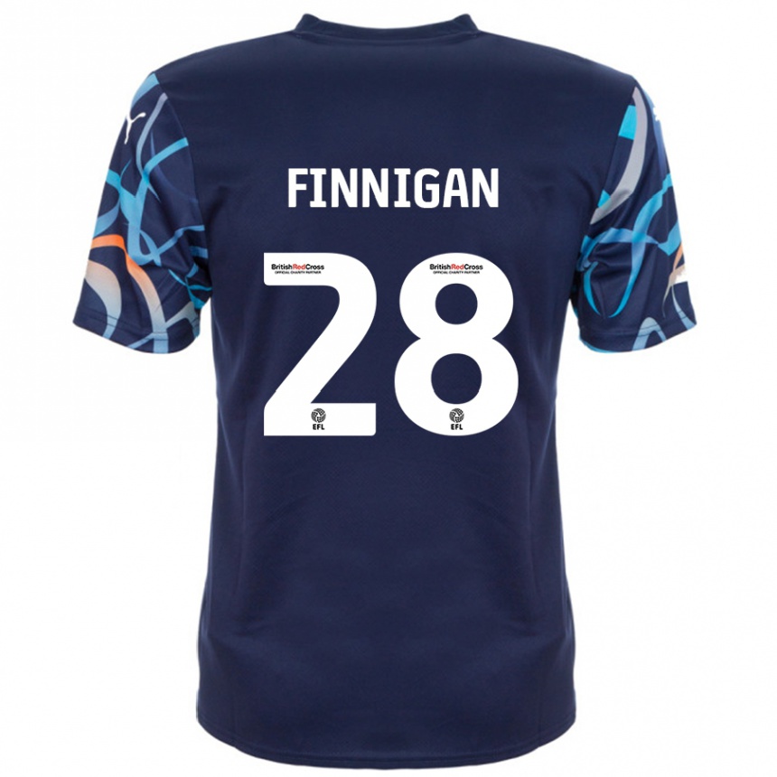 Hombre Fútbol Camiseta Ryan Finnigan #28 Azul Marino 2ª Equipación 2024/25 Perú