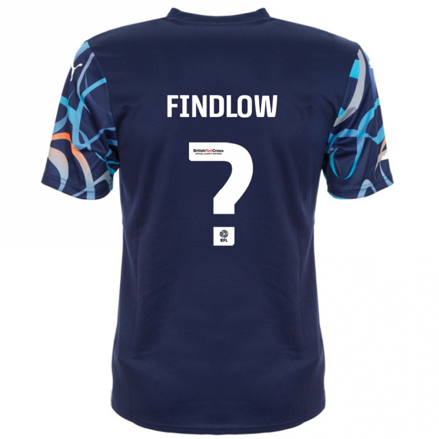 Hombre Fútbol Camiseta Luke Findlow #0 Azul Marino 2ª Equipación 2024/25 Perú