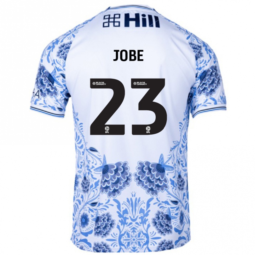 Hombre Fútbol Camiseta Mamadou Jobe #23 Blanco Azul 2ª Equipación 2024/25 Perú