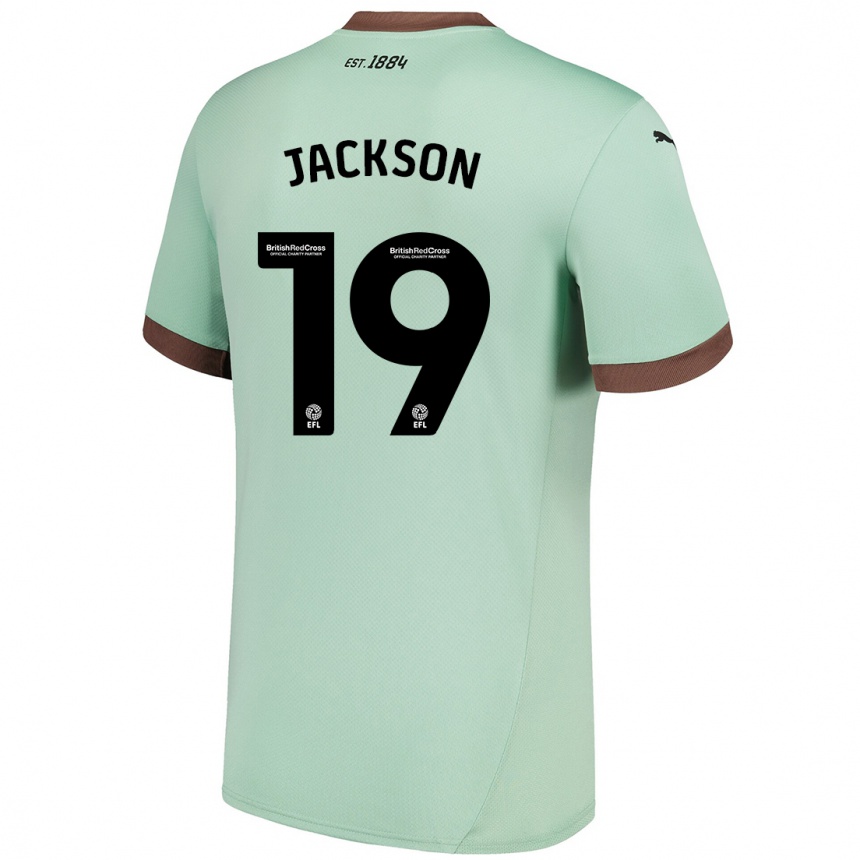 Hombre Fútbol Camiseta Kayden Jackson #19 Verde Pálido 2ª Equipación 2024/25 Perú