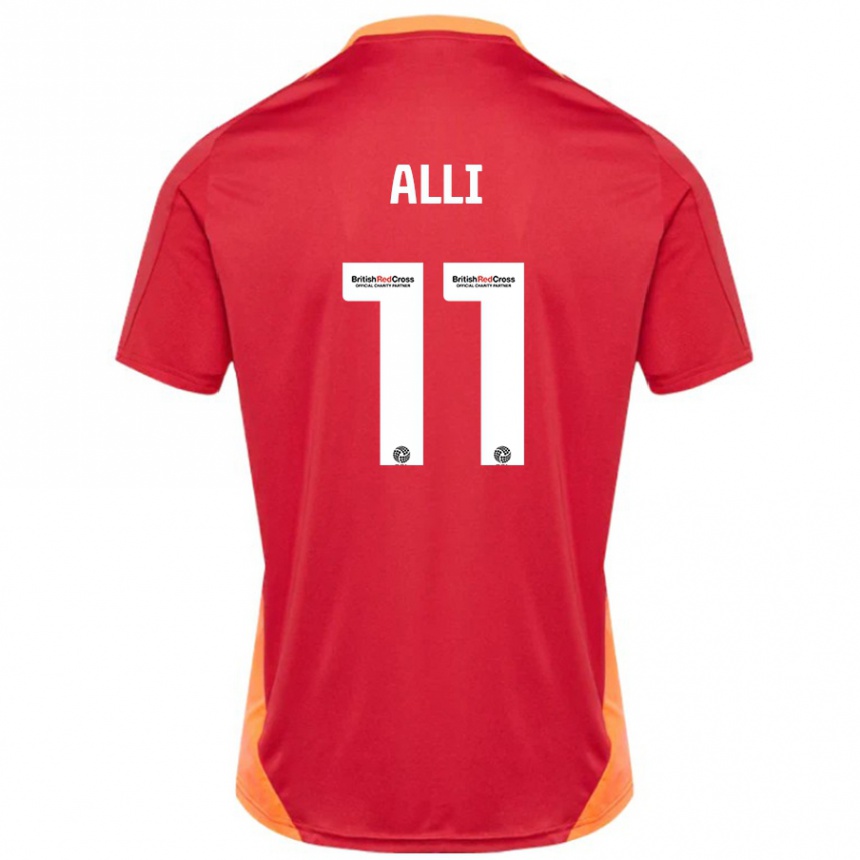 Hombre Fútbol Camiseta Millenic Alli #11 Azul Blanquecino 2ª Equipación 2024/25 Perú