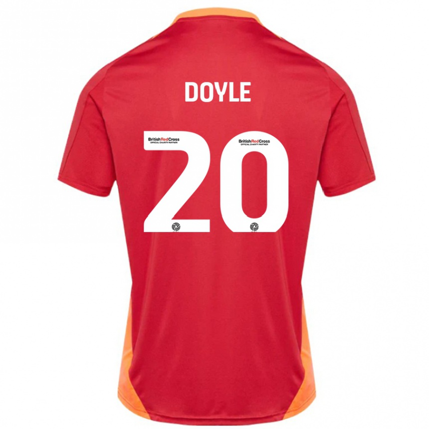 Hombre Fútbol Camiseta Kamari Doyle #20 Azul Blanquecino 2ª Equipación 2024/25 Perú