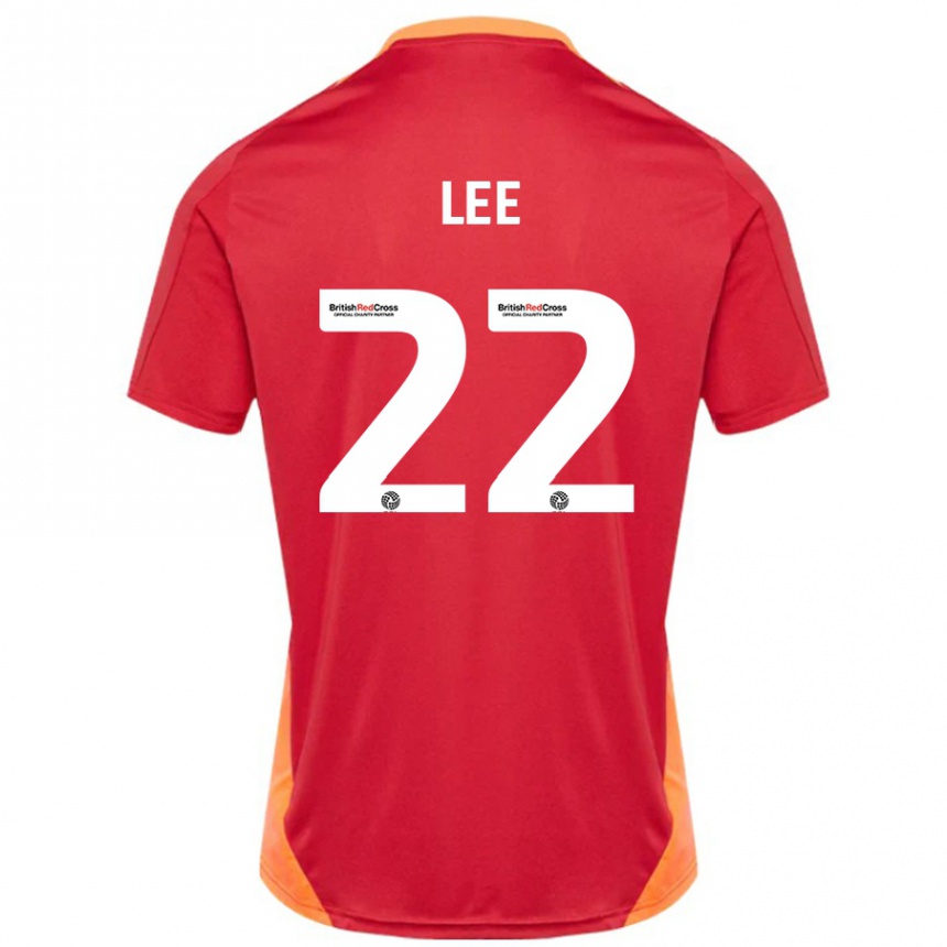 Hombre Fútbol Camiseta Harry Lee #22 Azul Blanquecino 2ª Equipación 2024/25 Perú