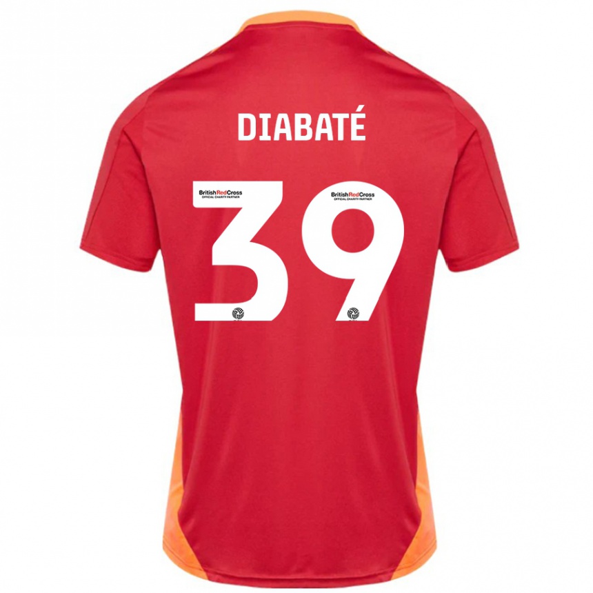 Hombre Fútbol Camiseta Cheick Diabaté #39 Azul Blanquecino 2ª Equipación 2024/25 Perú