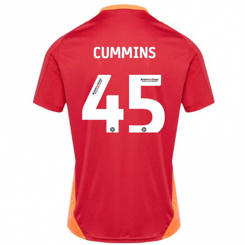 Hombre Fútbol Camiseta Charlie Cummins #45 Azul Blanquecino 2ª Equipación 2024/25 Perú