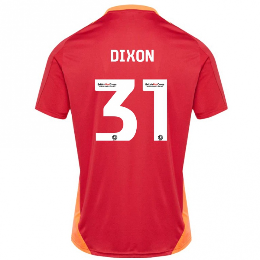 Hombre Fútbol Camiseta Ellen Dixon #31 Azul Blanquecino 2ª Equipación 2024/25 Perú