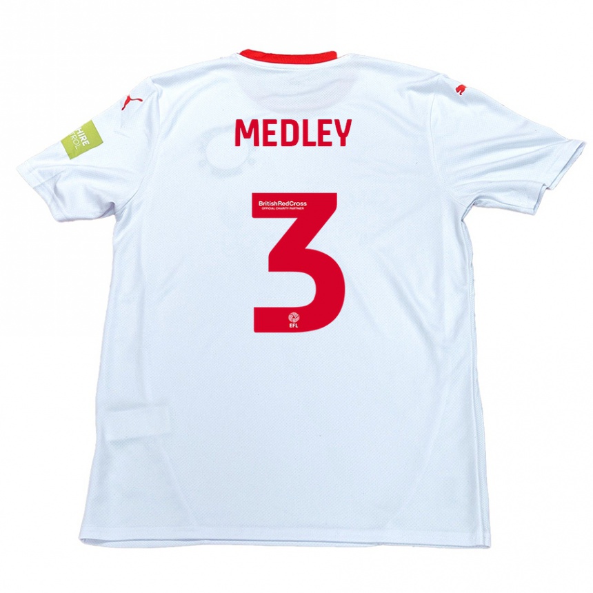 Hombre Fútbol Camiseta Zech Medley #3 Blanco 2ª Equipación 2024/25 Perú