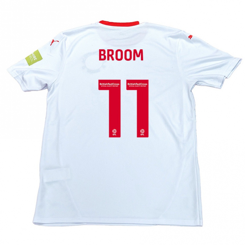 Hombre Fútbol Camiseta Ryan Broom #11 Blanco 2ª Equipación 2024/25 Perú