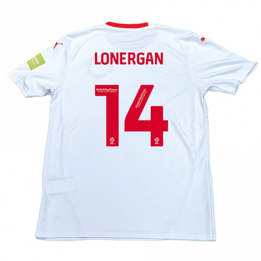 Hombre Fútbol Camiseta Tommy Lonergan #14 Blanco 2ª Equipación 2024/25 Perú