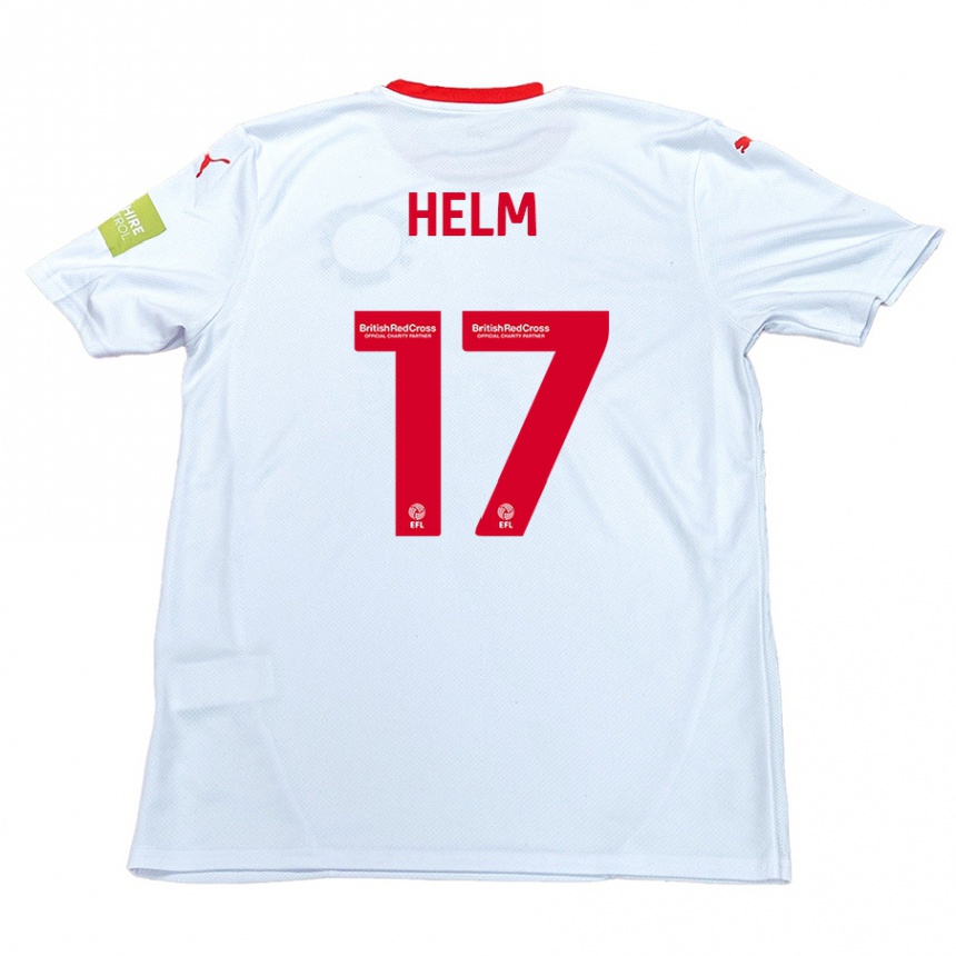 Hombre Fútbol Camiseta Mark Helm #17 Blanco 2ª Equipación 2024/25 Perú