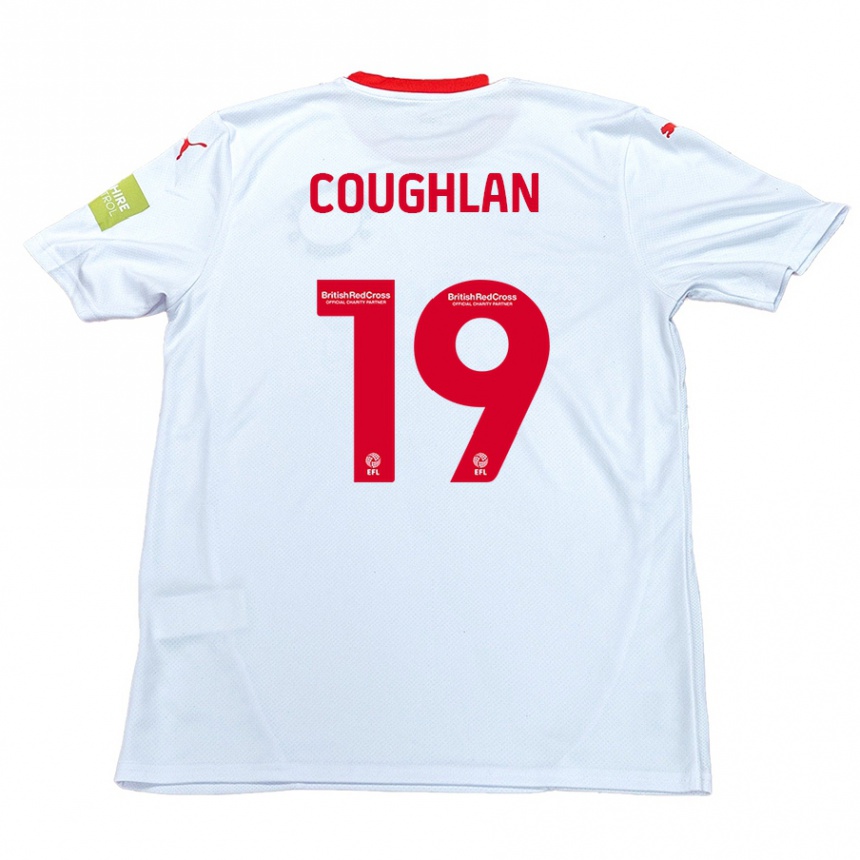 Hombre Fútbol Camiseta Ronan Coughlan #19 Blanco 2ª Equipación 2024/25 Perú