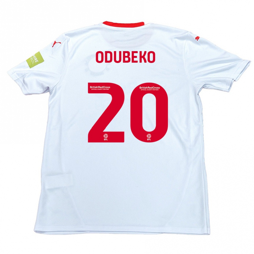 Hombre Fútbol Camiseta Mipo Odubeko #20 Blanco 2ª Equipación 2024/25 Perú