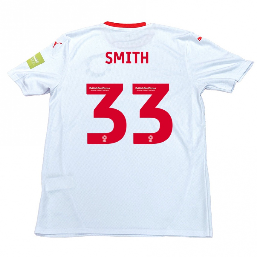 Hombre Fútbol Camiseta Pele Smith #33 Blanco 2ª Equipación 2024/25 Perú