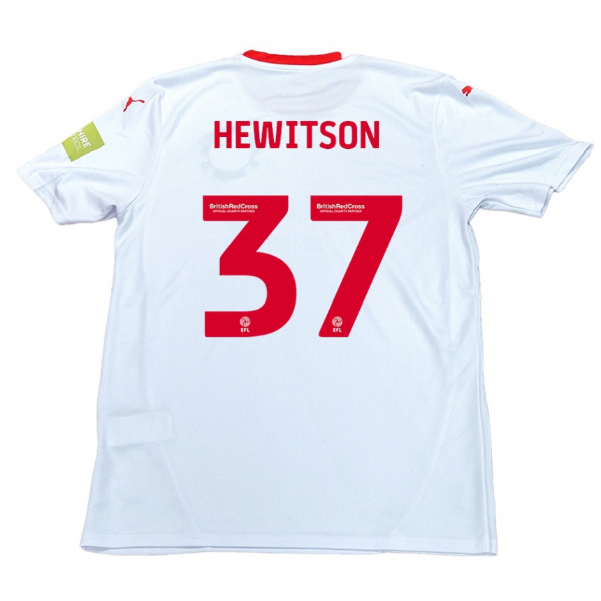 Hombre Fútbol Camiseta Luke Hewitson #37 Blanco 2ª Equipación 2024/25 Perú