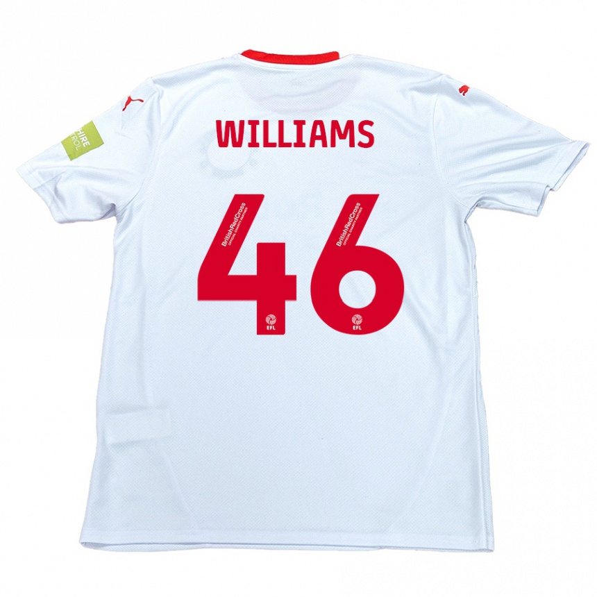 Hombre Fútbol Camiseta Theo Williams #46 Blanco 2ª Equipación 2024/25 Perú