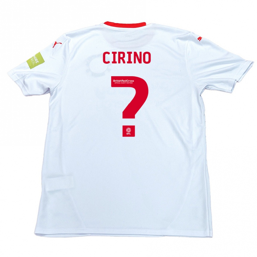 Hombre Fútbol Camiseta Raffaele Cirino #0 Blanco 2ª Equipación 2024/25 Perú