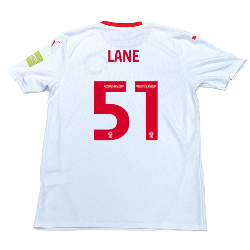 Hombre Fútbol Camiseta Mikey Lane #51 Blanco 2ª Equipación 2024/25 Perú