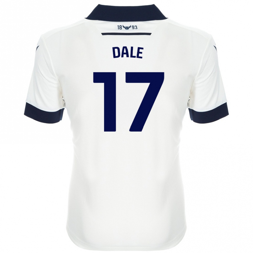 Hombre Fútbol Camiseta Owen Dale #17 Blanco Azul Marino 2ª Equipación 2024/25 Perú