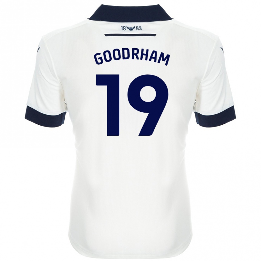 Hombre Fútbol Camiseta Tyler Goodrham #19 Blanco Azul Marino 2ª Equipación 2024/25 Perú