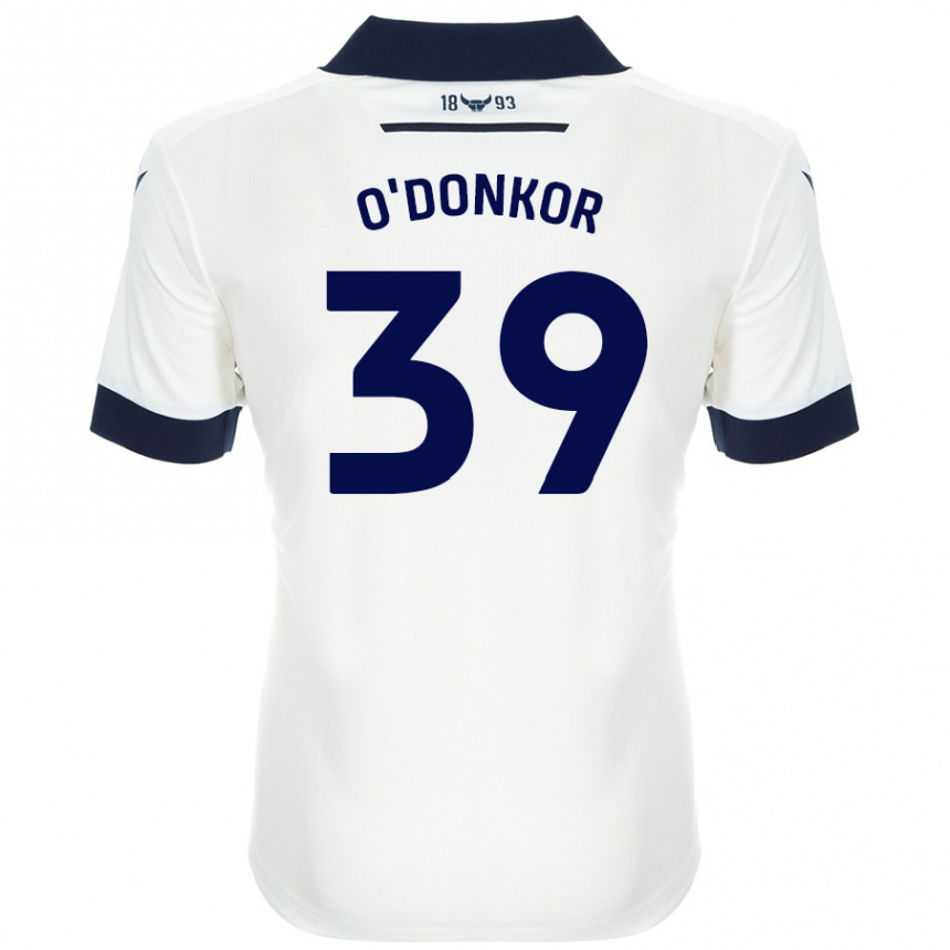 Hombre Fútbol Camiseta Gatlin O'donkor #39 Blanco Azul Marino 2ª Equipación 2024/25 Perú