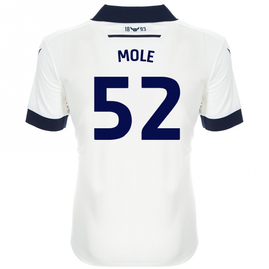 Hombre Fútbol Camiseta Harrison Mole #52 Blanco Azul Marino 2ª Equipación 2024/25 Perú