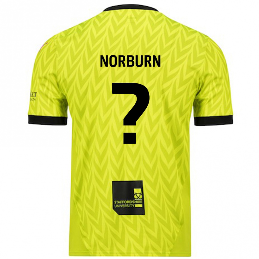 Hombre Fútbol Camiseta Dylan Norburn #0 Verde Fluorescente 2ª Equipación 2024/25 Perú