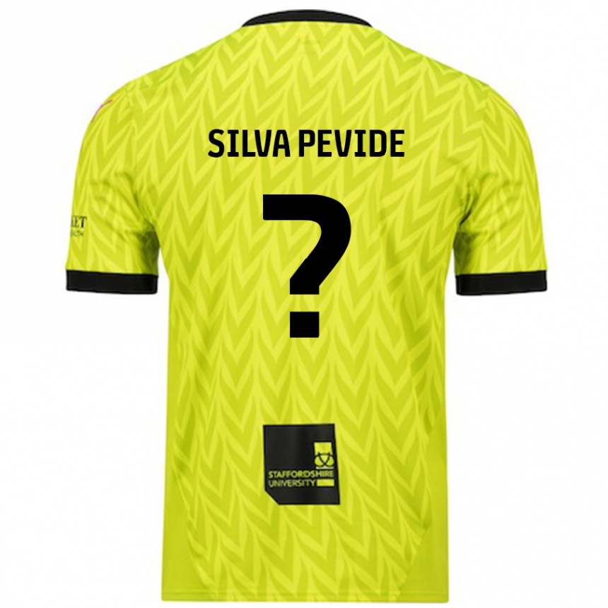 Hombre Fútbol Camiseta Joao Silva Pevide #0 Verde Fluorescente 2ª Equipación 2024/25 Perú