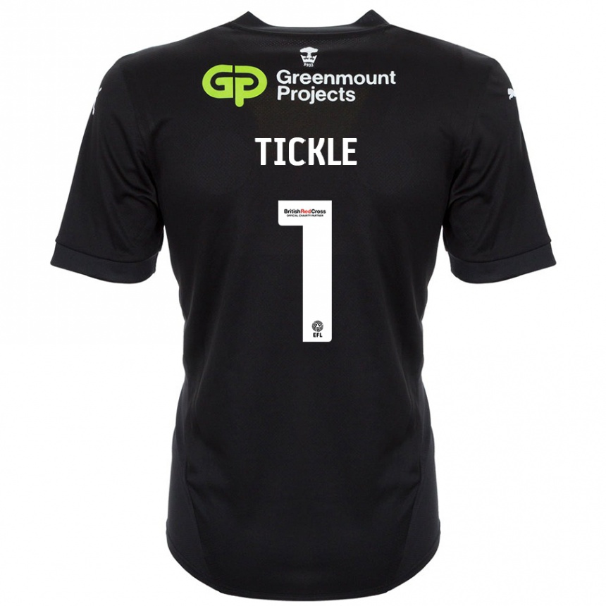 Hombre Fútbol Camiseta Sam Tickle #1 Negro 2ª Equipación 2024/25 Perú