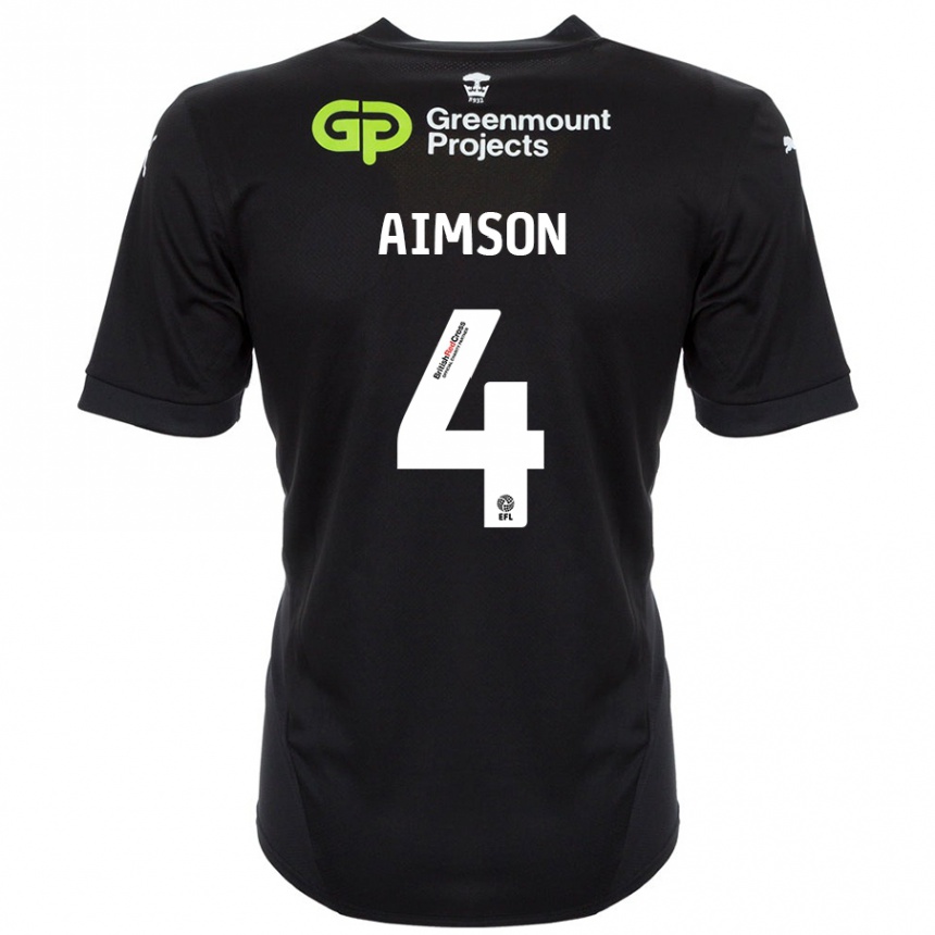 Hombre Fútbol Camiseta Will Aimson #4 Negro 2ª Equipación 2024/25 Perú