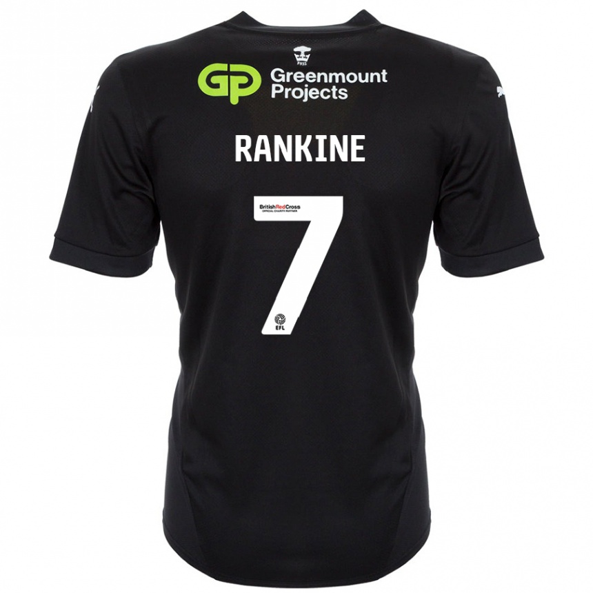 Hombre Fútbol Camiseta Dion Rankine #7 Negro 2ª Equipación 2024/25 Perú