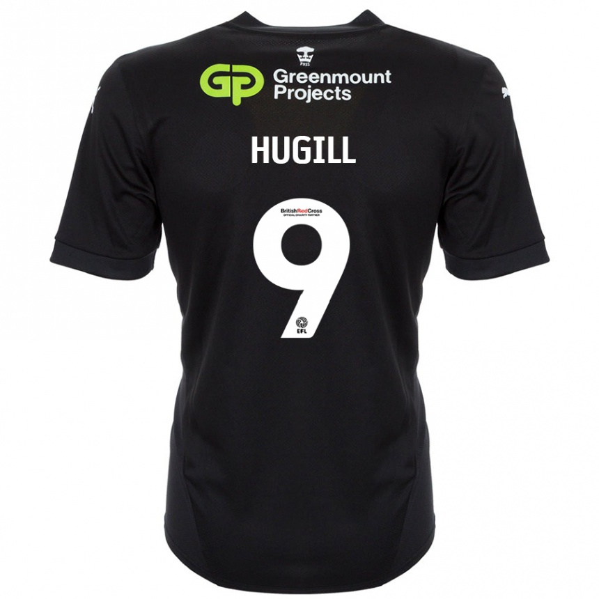 Hombre Fútbol Camiseta Joe Hugill #9 Negro 2ª Equipación 2024/25 Perú