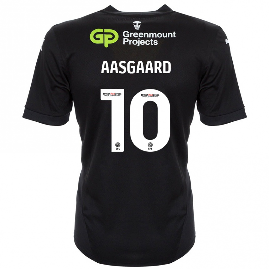 Hombre Fútbol Camiseta Thelo Aasgaard #10 Negro 2ª Equipación 2024/25 Perú