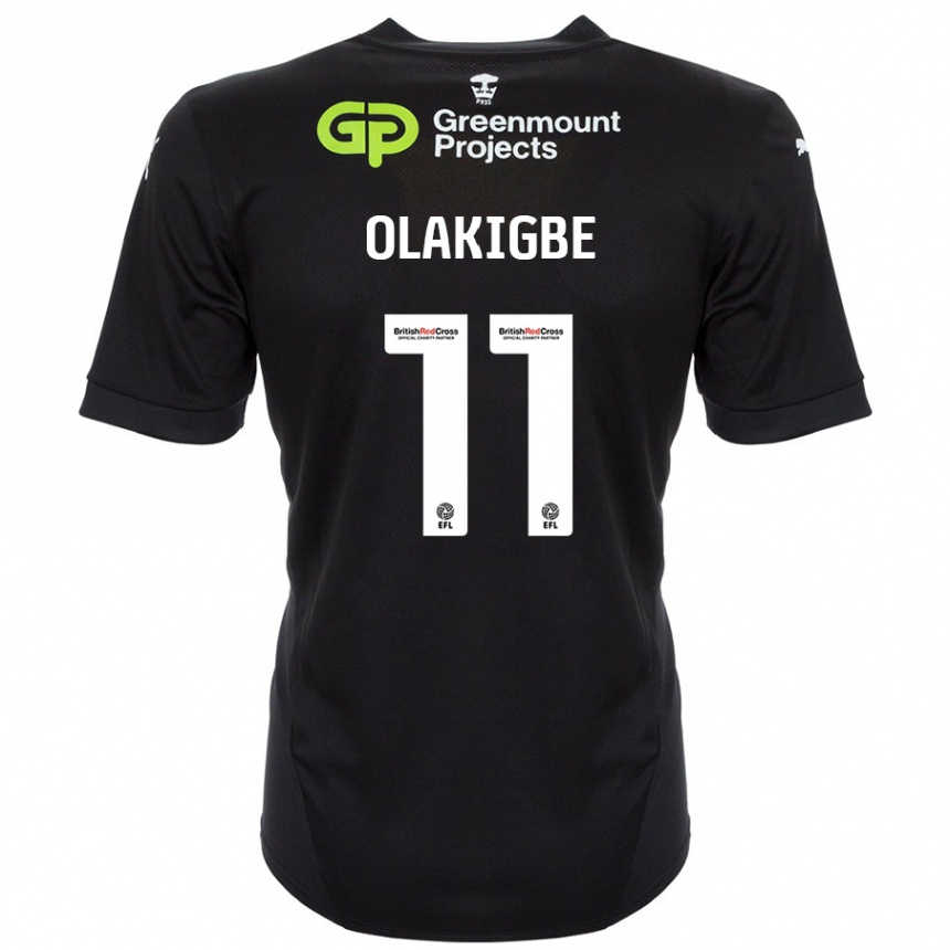 Hombre Fútbol Camiseta Michael Olakigbe #11 Negro 2ª Equipación 2024/25 Perú