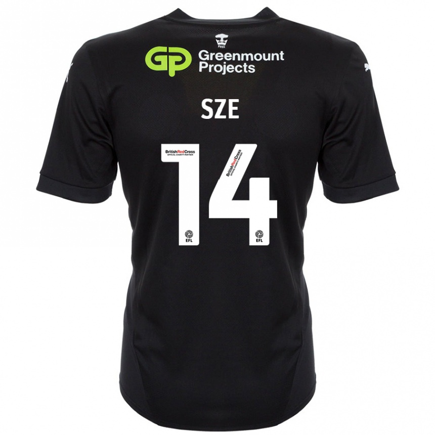 Hombre Fútbol Camiseta Chris Sze #14 Negro 2ª Equipación 2024/25 Perú