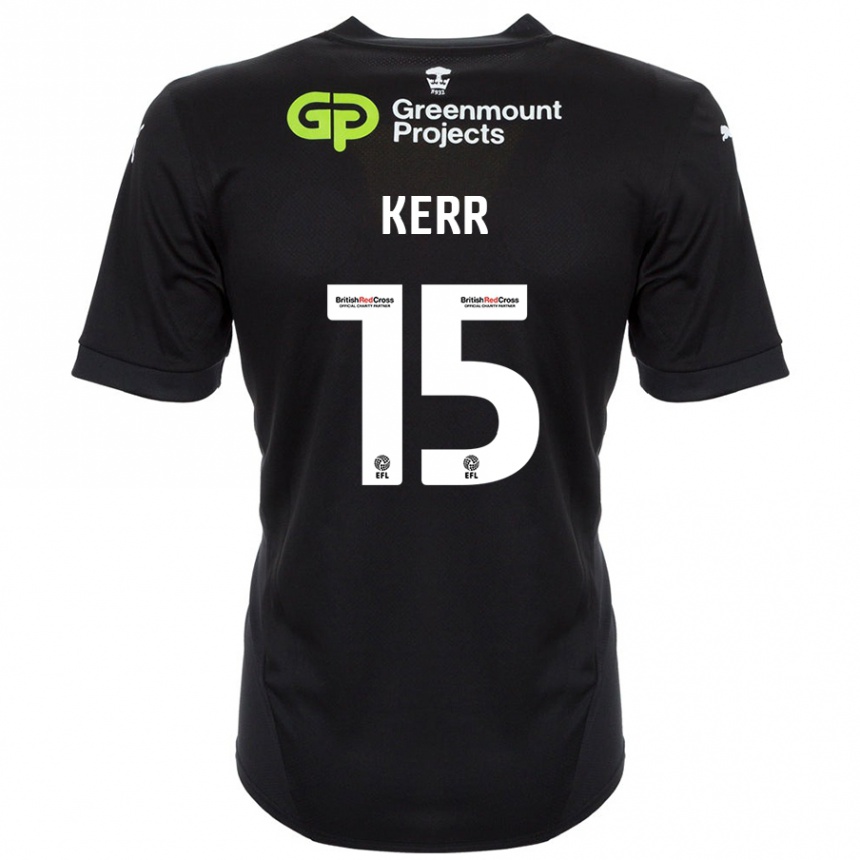 Hombre Fútbol Camiseta Jason Kerr #15 Negro 2ª Equipación 2024/25 Perú