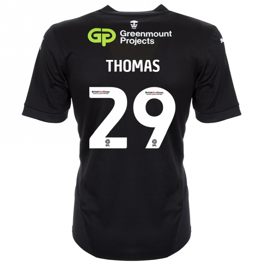 Hombre Fútbol Camiseta Silko Thomas #29 Negro 2ª Equipación 2024/25 Perú