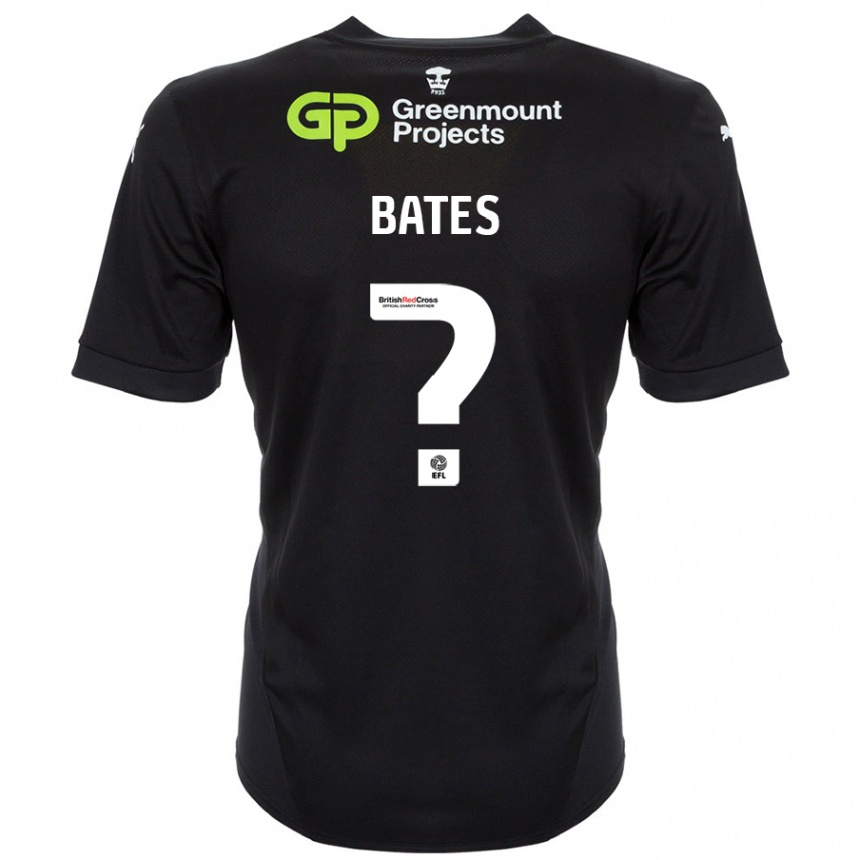 Hombre Fútbol Camiseta Jack Bates #0 Negro 2ª Equipación 2024/25 Perú