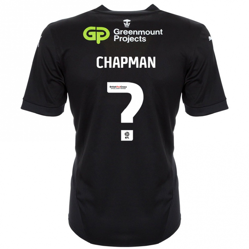 Hombre Fútbol Camiseta Llyton Chapman #0 Negro 2ª Equipación 2024/25 Perú