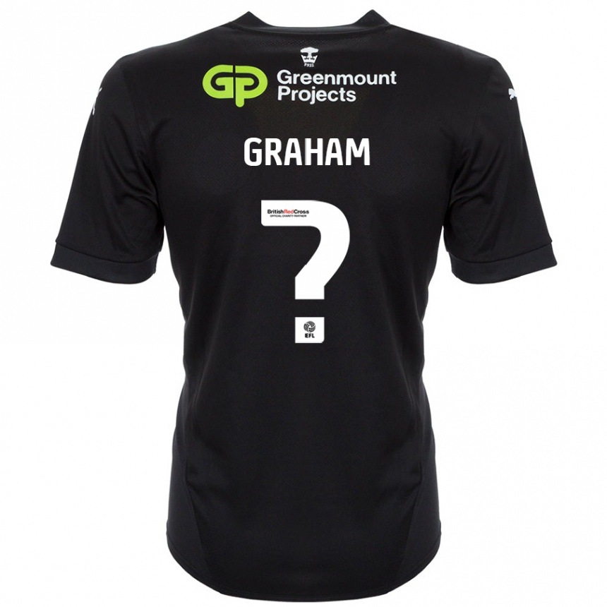 Hombre Fútbol Camiseta Leo Graham #0 Negro 2ª Equipación 2024/25 Perú